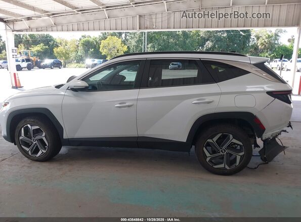 KM8JFCA11NU026663 2022 HYUNDAI TUCSON HYBRID White Widok wnętrza 360 stopni
