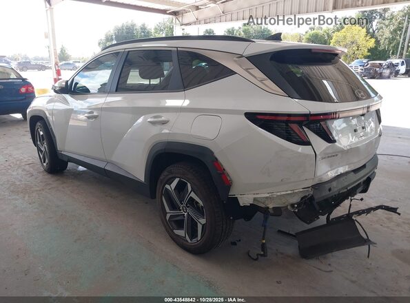 KM8JFCA11NU026663 2022 HYUNDAI TUCSON HYBRID White Tył lewy