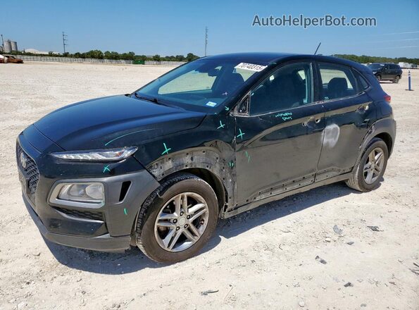 KM8K12AAXMU609938 2021 HYUNDAI KONA Черный Передняя левая четверть