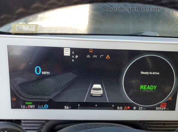 KM8KMDAF0NU100067 2022 HYUNDAI IONIQ Черный Вид щитка приборов