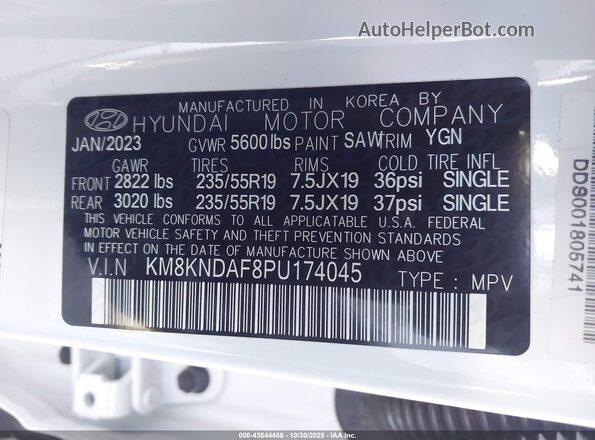 KM8KNDAF8PU174045 2023 HYUNDAI IONIQ 5 Белый Вид подкапотного пространства