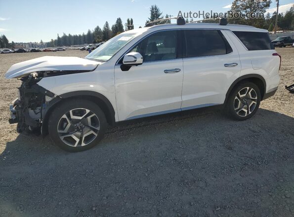 KM8R4DGE5PU492284 2023 HYUNDAI PALISADE Белый Передняя левая четверть