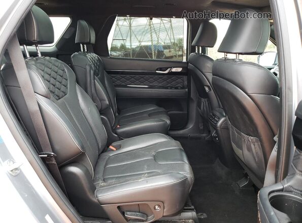 KM8R5DHEXLU110823 2020 HYUNDAI PALISADE Silver Widok wnętrza z tyłu