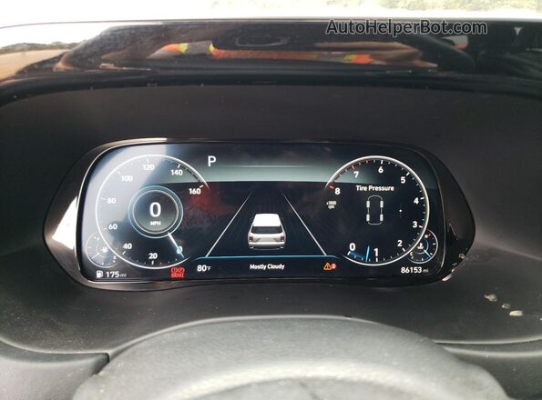 KM8R5DHEXLU110823 2020 HYUNDAI PALISADE Silver Widok zestawu wskaźników
