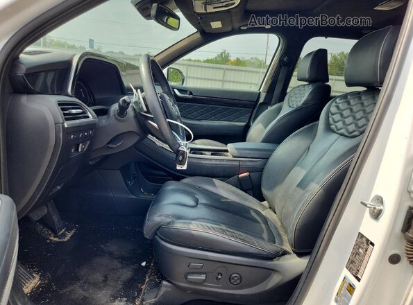 KM8R7DHE1NU401210 2022 HYUNDAI PALISADE Белый Вид салона спереди
