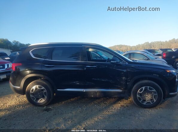KM8S2DA14MU008758 2021 HYUNDAI SANTA FE HYBRID BLUE Black უკანა სალონის ხედი