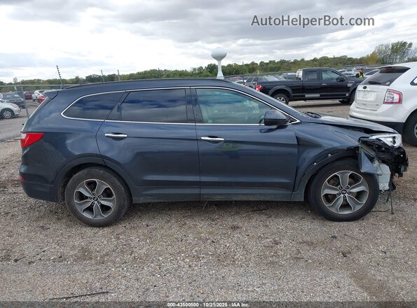 KM8SMDHFXGU151648 2016 HYUNDAI SANTA FE Синий Вид задней части салона