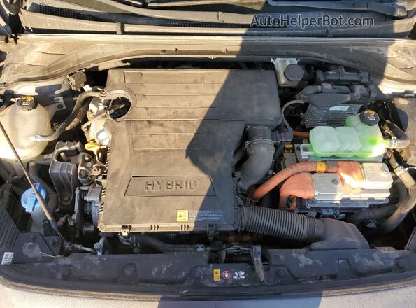 KMHC05LC4KU110623 2019 HYUNDAI IONIQ Gray Widok wnętrza z tyłu