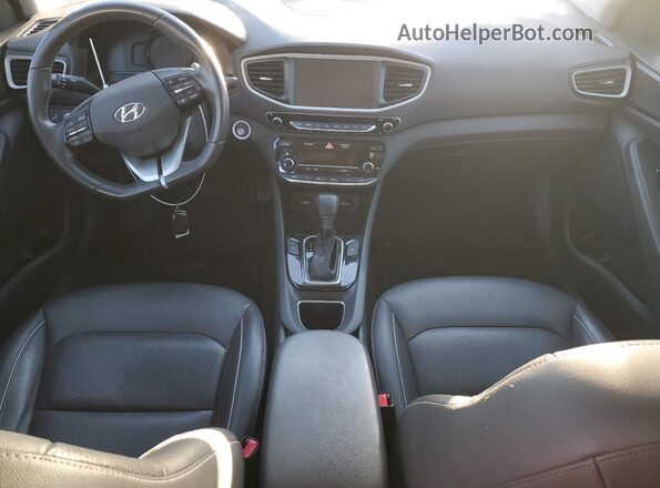KMHC05LC4KU110623 2019 HYUNDAI IONIQ Gray Widok deski rozdzielczej