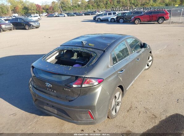 KMHC05LC7MU254282 2021 HYUNDAI IONIQ HYBRID Серый 