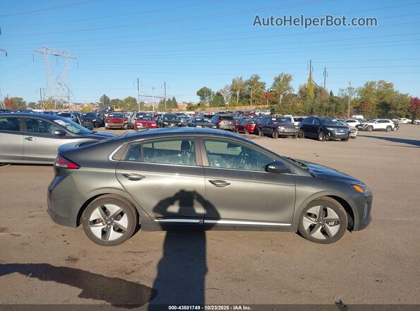 KMHC05LC7MU254282 2021 HYUNDAI IONIQ HYBRID Серый Вид задней части салона