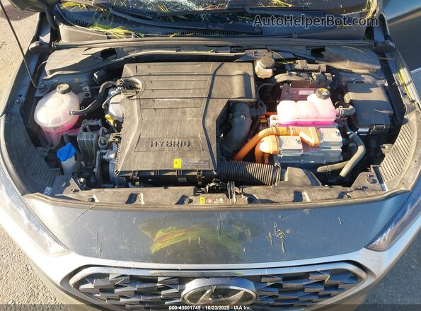 KMHC05LC7MU254282 2021 HYUNDAI IONIQ HYBRID Серый Вид сзади