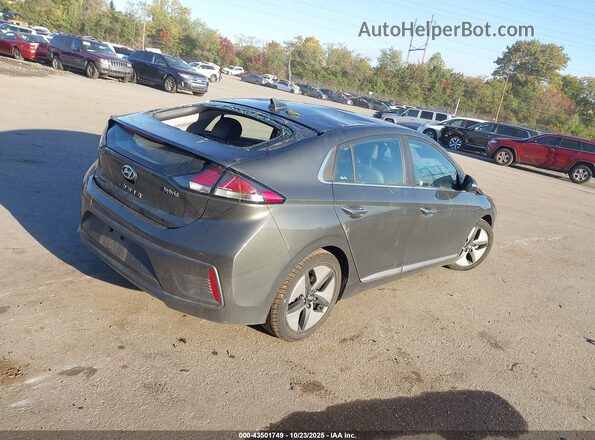 KMHC05LC7MU254282 2021 HYUNDAI IONIQ HYBRID Серый Задняя правая четверть