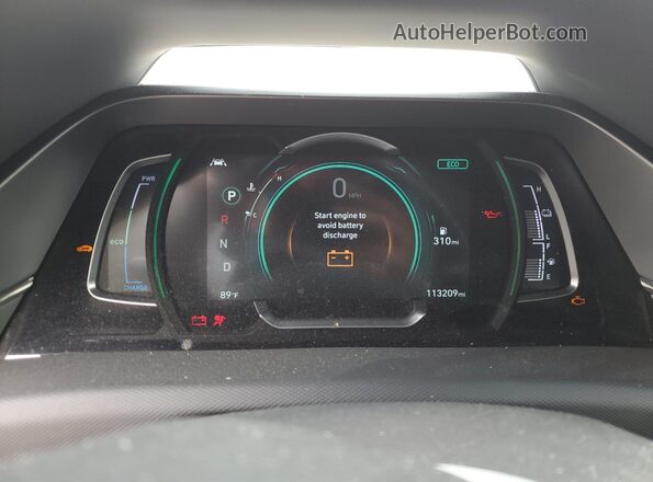 KMHC05LC9LU234369 2020 HYUNDAI IONIQ Красный Вид щитка приборов
