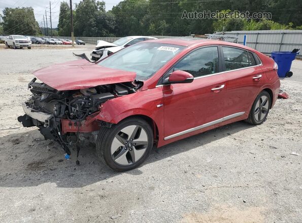 KMHC05LC9LU234369 2020 HYUNDAI IONIQ Красный Передняя левая четверть
