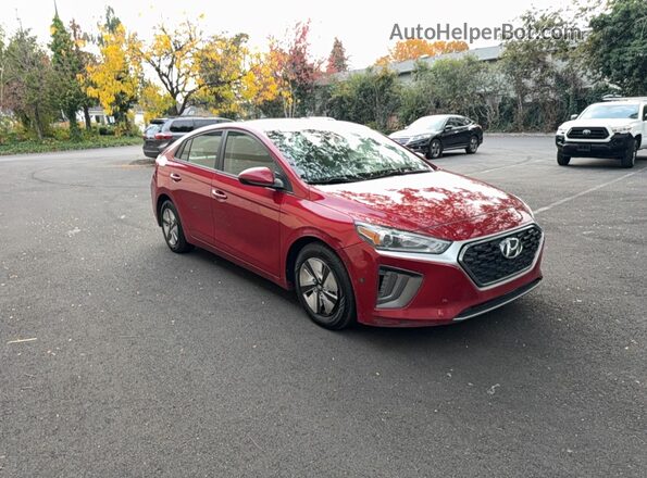 KMHC65LC6NU275429 2022 HYUNDAI IONIQ Красный Передняя левая четверть
