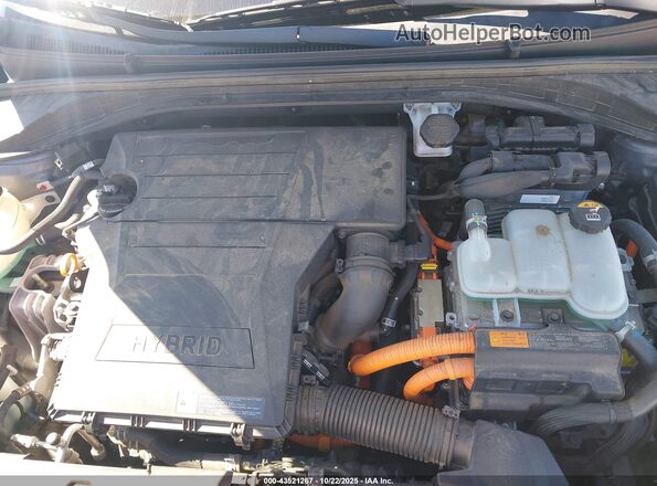 KMHC65LC7HU027291 2017 HYUNDAI IONIQ HYBRID Серый Вид сзади