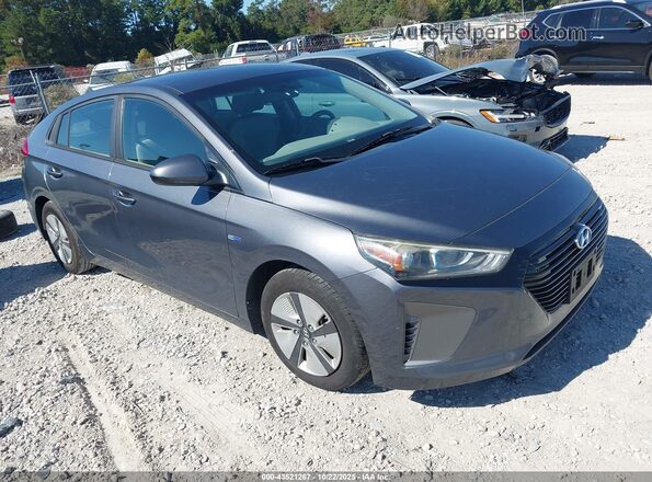KMHC65LC7HU027291 2017 HYUNDAI IONIQ HYBRID Серый Передняя правая четверть