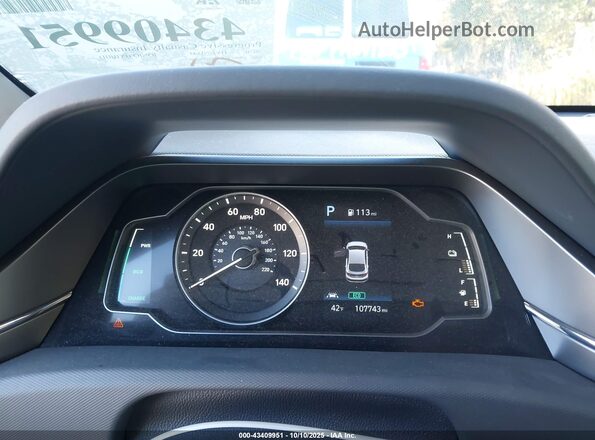 KMHC65LC8LU206898 2020 HYUNDAI IONIQ HYBRID Синий Вид задних сидений
