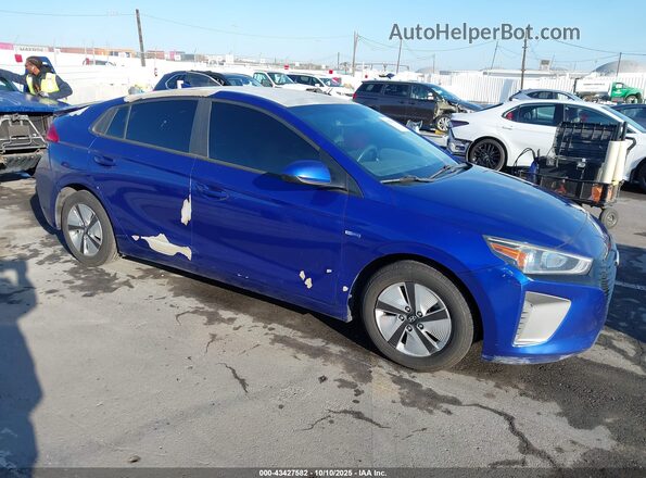 KMHC65LCXKU168802 2019 HYUNDAI IONIQ HYBRID Синий Передняя правая четверть