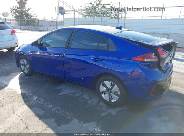 KMHC65LCXKU168802 2019 HYUNDAI IONIQ HYBRID Синий Задняя левая четверть