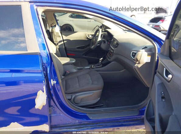 KMHC65LCXKU168802 2019 HYUNDAI IONIQ HYBRID Синий Вид салона спереди
