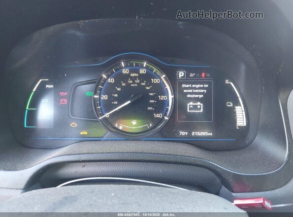 KMHC65LCXKU168802 2019 HYUNDAI IONIQ HYBRID Синий Вид задних сидений