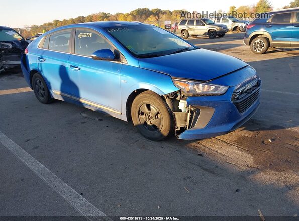 KMHC75LC1HU045752 2017 HYUNDAI IONIQ HYBRID Blue Przód prawy