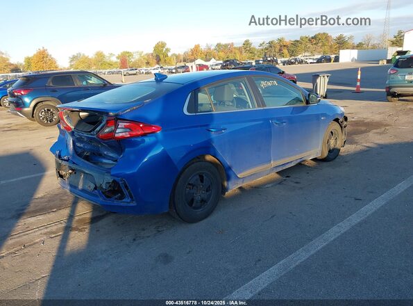 KMHC75LC1HU045752 2017 HYUNDAI IONIQ HYBRID Blue Tył prawy