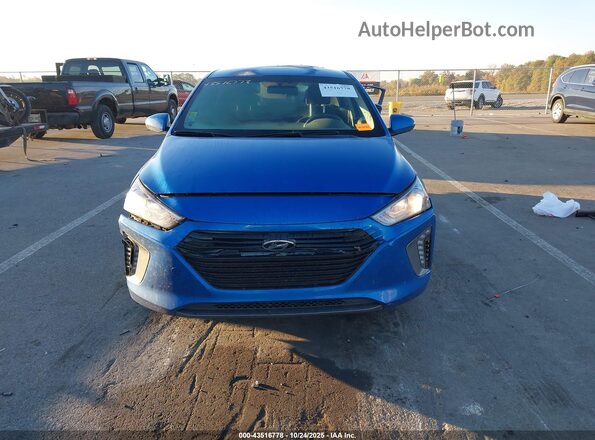 KMHC75LC1HU045752 2017 HYUNDAI IONIQ HYBRID Blue Widok zestawu wskaźników