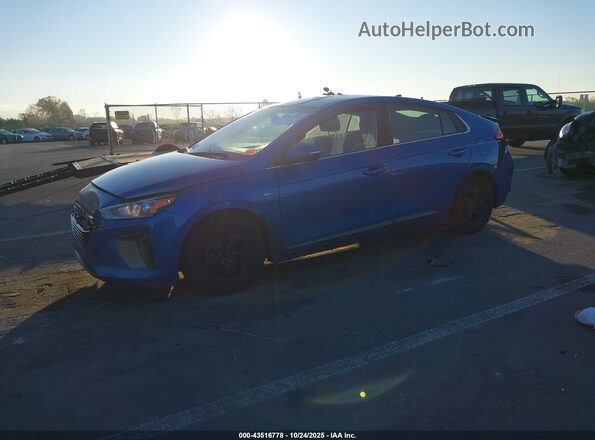 KMHC75LC1HU045752 2017 HYUNDAI IONIQ HYBRID Blue Przód lewy