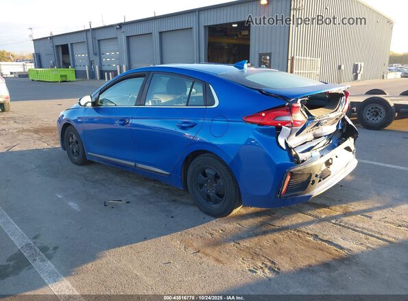 KMHC75LC1HU045752 2017 HYUNDAI IONIQ HYBRID Blue Tył lewy