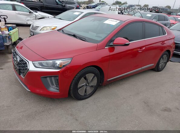 KMHC75LC1NU275853 2022 HYUNDAI IONIQ HYBRID Темно-бордовый Передняя левая четверть
