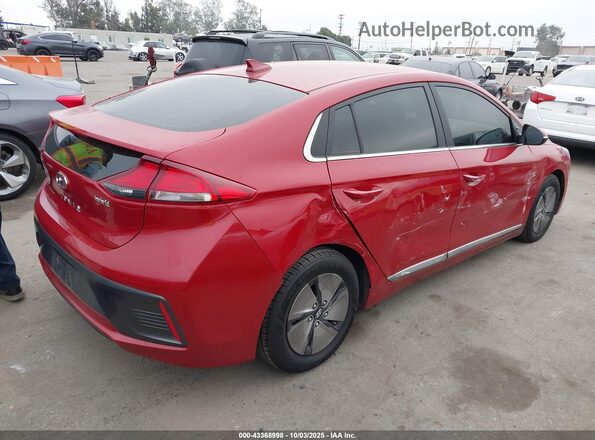 KMHC75LC1NU275853 2022 HYUNDAI IONIQ HYBRID Темно-бордовый Задняя правая четверть