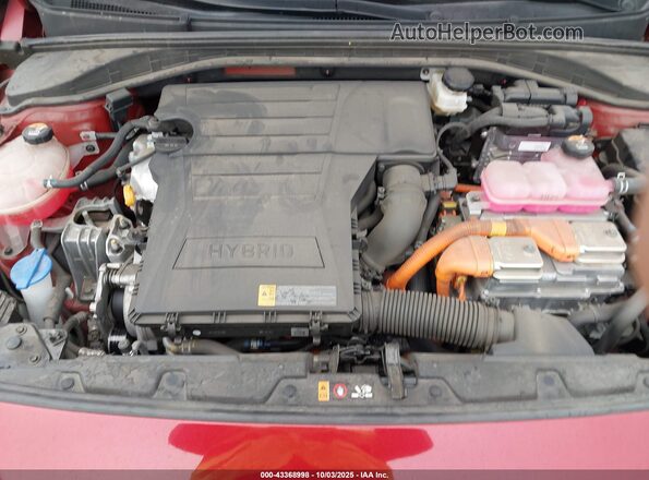 KMHC75LC1NU275853 2022 HYUNDAI IONIQ HYBRID Темно-бордовый Вид сзади