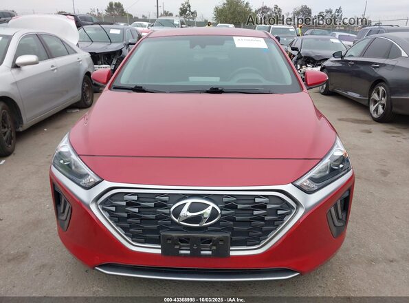 KMHC75LC1NU275853 2022 HYUNDAI IONIQ HYBRID Темно-бордовый Вид щитка приборов