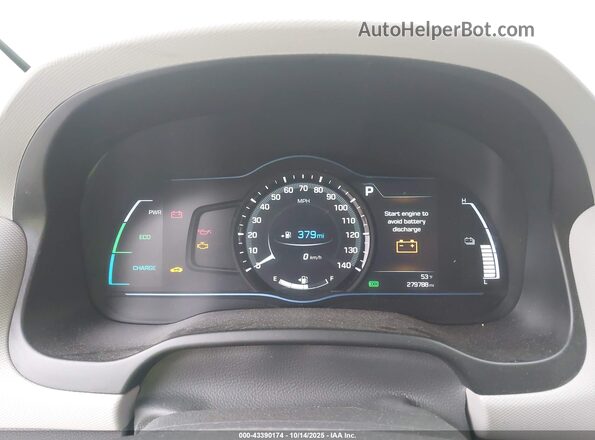 KMHC75LC2HU021900 2017 HYUNDAI IONIQ HYBRID Белый Вид задних сидений