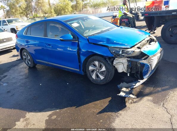 KMHC75LC3JU073591 2018 HYUNDAI IONIQ HYBRID Blue Front right
