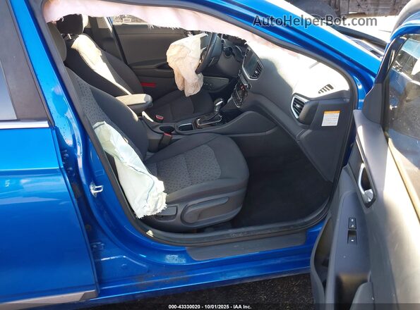 KMHC75LC3JU073591 2018 HYUNDAI IONIQ HYBRID Blue Front interior view
