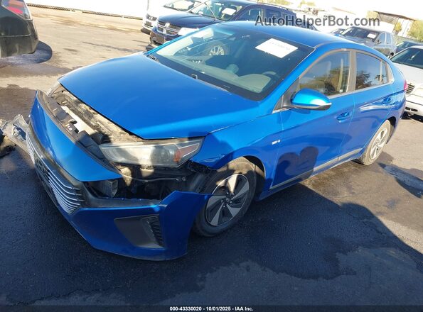 KMHC75LC3JU073591 2018 HYUNDAI IONIQ HYBRID Blue 