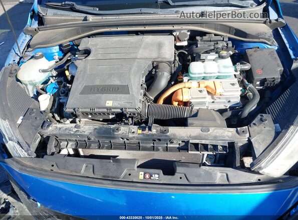 KMHC75LC3JU073591 2018 HYUNDAI IONIQ HYBRID Blue Rear view