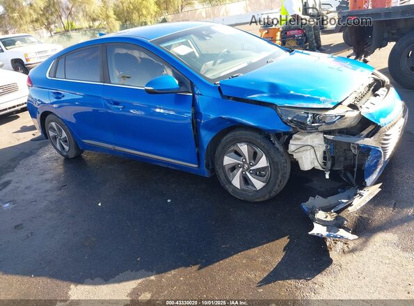 KMHC75LC3JU073591 2018 HYUNDAI IONIQ HYBRID Blue 