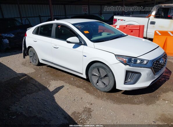 KMHC75LC8LU215419 2020 HYUNDAI IONIQ HYBRID White Передня права чверть