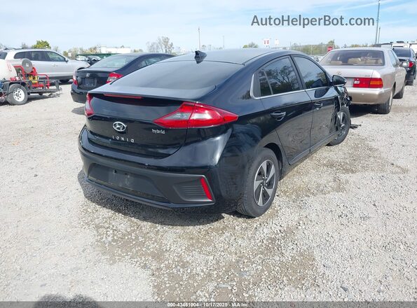 KMHC75LC9JU066421 2018 HYUNDAI IONIQ HYBRID Черный Задняя правая четверть