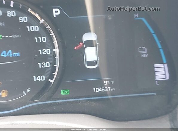 KMHC75LD3KU160210 2019 HYUNDAI IONIQ PLUG-IN HYBRID Серебряный 