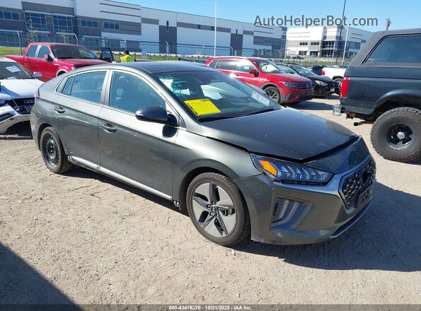 KMHC85LC2NU278189 2022 HYUNDAI IONIQ HYBRID Серый Передняя правая четверть