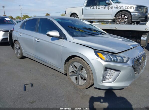 KMHC85LC8MU261296 2021 HYUNDAI IONIQ HYBRID Серебряный Передняя правая четверть