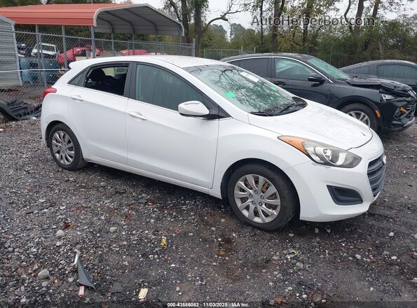 KMHD35LH1HU347389 2017 HYUNDAI ELANTRA GT Белый Передняя правая четверть