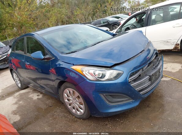 KMHD35LH4GU268362 2016 HYUNDAI ELANTRA GT Синий Передняя правая четверть