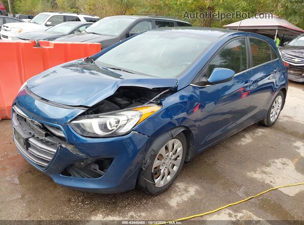 KMHD35LH4GU268362 2016 HYUNDAI ELANTRA GT Синий Передняя левая четверть